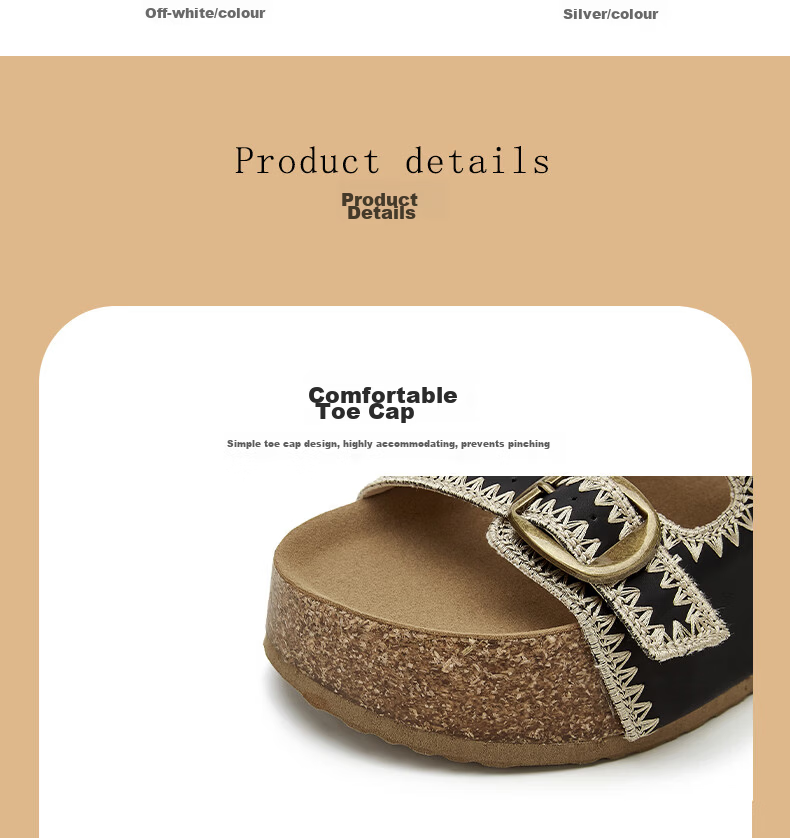 DAPHNE Women's Platform Birkenstock Sandals 2026 Summer New Trendy Height-Increasing Slip-On Beach Shoes 8