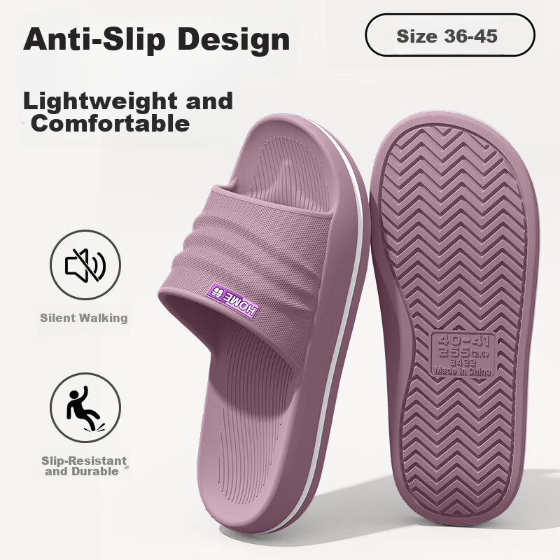 Gojaman Men's Summer 2026 New Indoor Home Bathroom Non-Slip Odor-Resistant Couple Slippers Women's Outdoor Sandals 8
