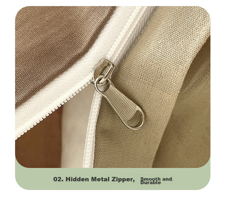 Hodo Pure Cotton Duvet Cover Single Piece Xinjiang Full Cotton Thickened Double Dormitory Quilt Cover 200*230cm Beige Camel + Khaki 17