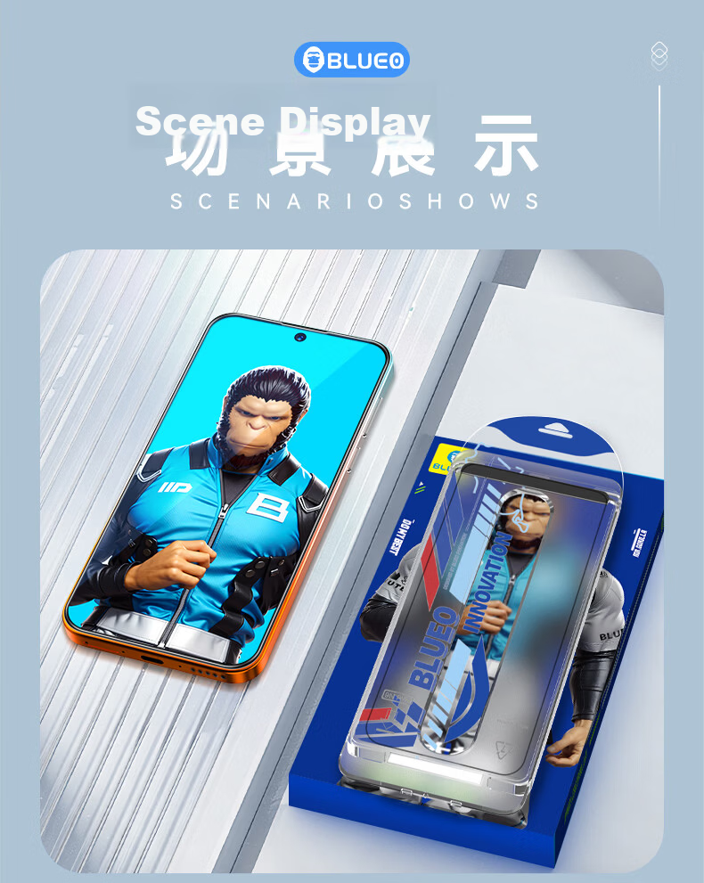 BLUEO Original Clear+ New Space Capsule Huawei Pura90 Screen Protector Pura90 Tempered Glass Anti-Static Shockproof Dust-Free Phone Film 17