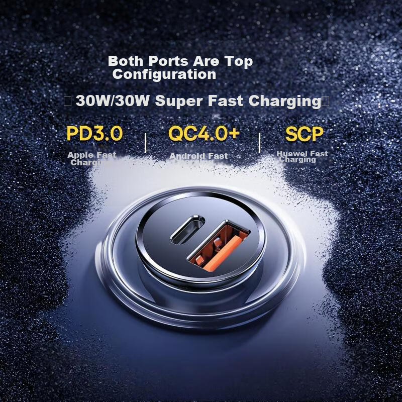 Baseus Car Charger Super Fast Charging 2026 New Dual-Port Cigarette Lighter Adapter Car Power Socket