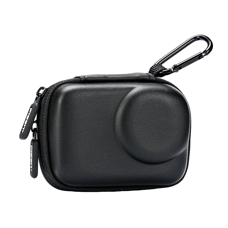 Pisen Compatible with DJI Action 6 Sports Camera Cage Storage Bag Quick Portable Protective Mini Case Accessory Quick Release Storage Box Scratch-Resistant Shockproof Gentleman Gray