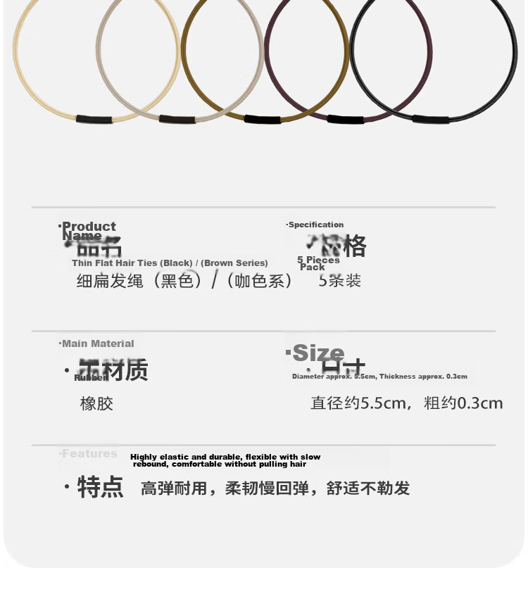 M2KA Colorful Silicone Hair Tie for Women Non-Slip Sports Waterproof Sweat-Resistant High Ponytail Hair Rope Hair Accessory 9
