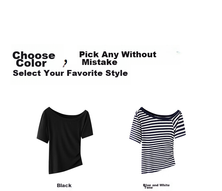 Semir Mall Same Style | Women's Summer Short Sleeve T-Shirt, Asymmetric Shoulder, Ruched Slim Fit, Sexy Slimming 2026 101326100017 17