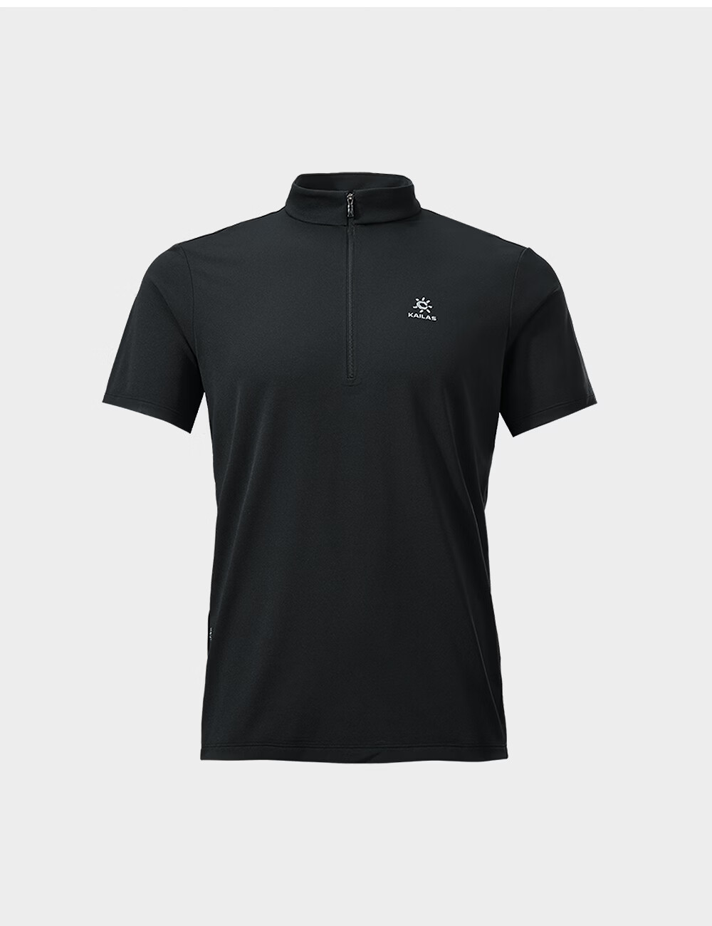 KAILAS Kailas Men's Outdoor Summer Breathable Antibacterial Moisture-Wicking Quick-Dry Half-Zip Collar T-Shirt Short Sleeve 12
