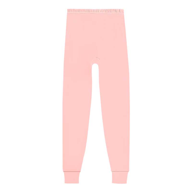 Hodo Women's Pure Cotton Thermal Underwear, Comfortable Soft Elastic Breathable Single Autumn Pants, Cherry Blossom Pink