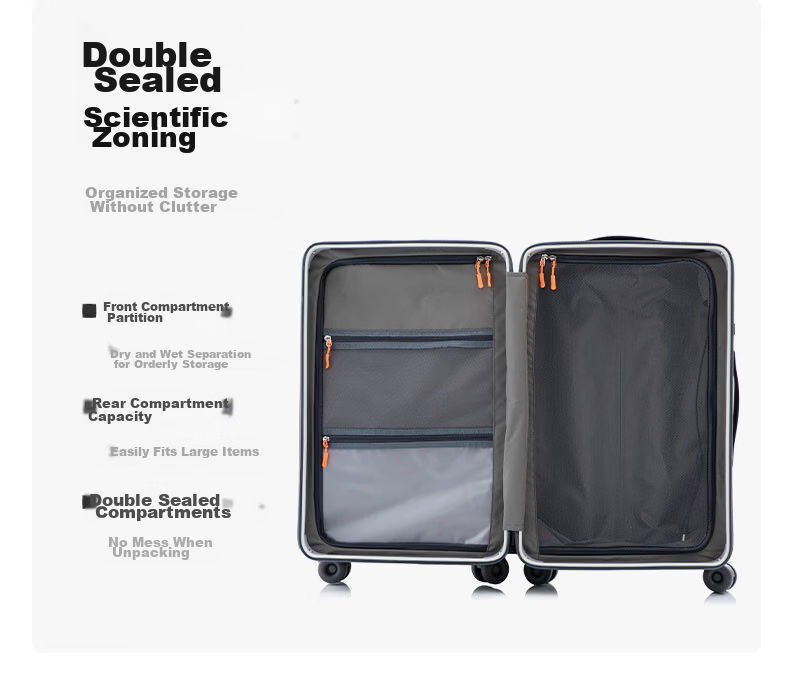 JEEP Hard Frame Luggage Carry-On Suitcase Travel Bag Unisex Zipper Large Capacity 26-inch Password Lock Night Black 8