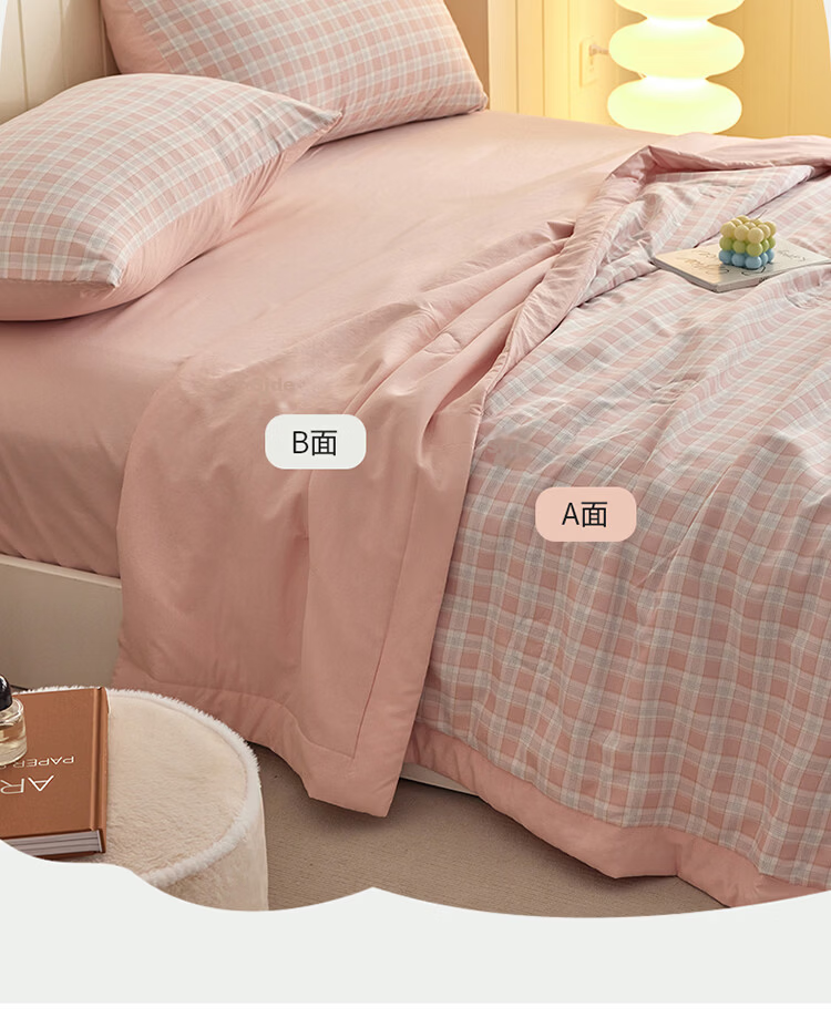 Dohia Home Textiles Washable Summer Quilt 100% Xinjiang Cotton Filled Air-Conditioned Blanket 152*218cm 10