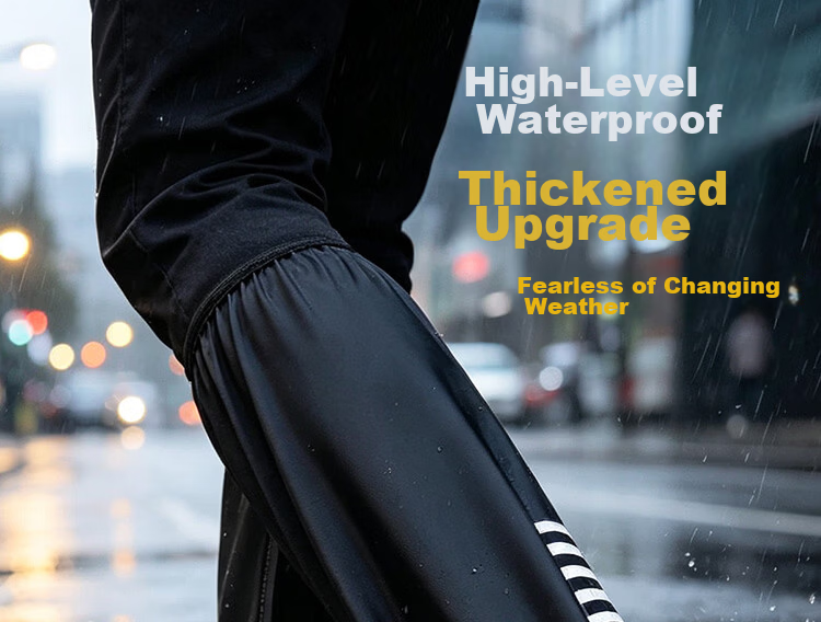 Shunxuan Waterproof Shoe Covers Rain Shoe Covers Non-slip Wear-resistant Thickened Portable Rain Boots Reusable for Men and Women Outdoor Cycling Rain Water Wading SXT-Y02 XXL Size (46-47) 2