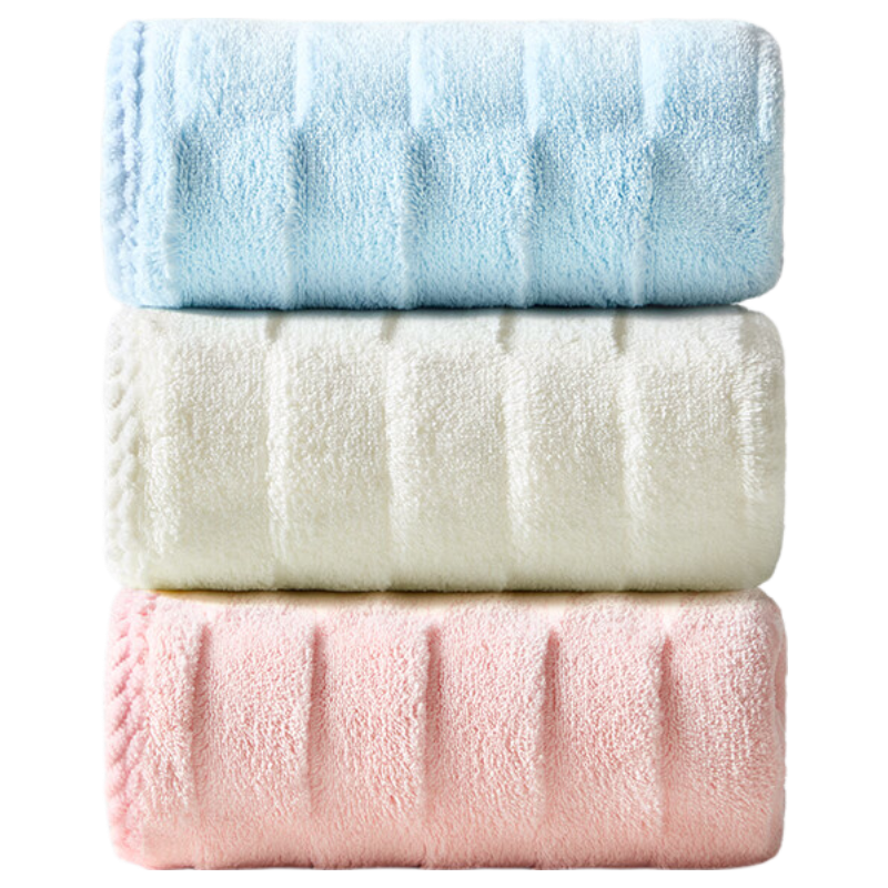 Grace 10A Antibacterial Towels, 3 Pack, Extra Large, Skin-Friendly, Breathable, Quick-Drying, Soft, Unisex Face Towels