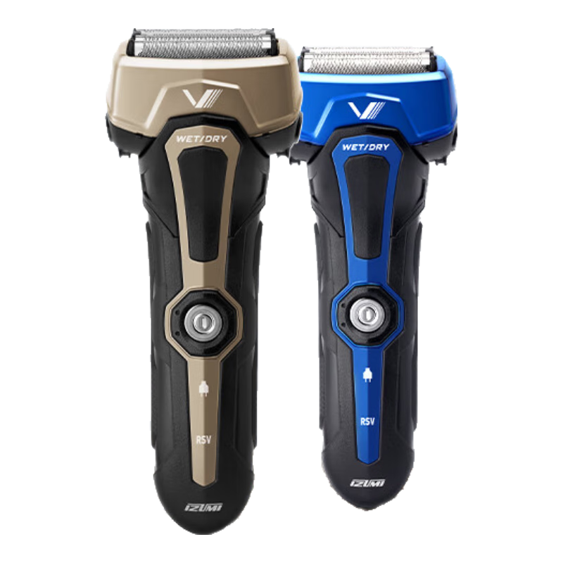 IZUMI Electric Shaver V743R Waterproof Durable 4-Blade Imported Razor with Sideburn Trimmer for Outdoor Use Gift for Boyfriend Husband Father