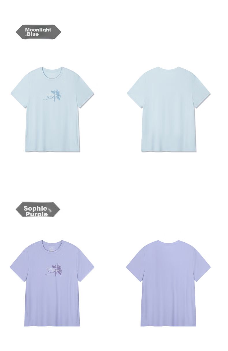 361° Women's Short Sleeve Spring Summer New Sports T-Shirt Quick-Dry Loose Casual Running Top 662624113-3 35