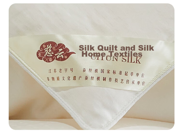 Ciyun Cloud Silk Quilt 100% Silk Medium-Long Fibers Class A Cotton 2-in-1 Four Seasons Mother-Child Quilt 2*2.3m Approx. 9.6 Jin 16