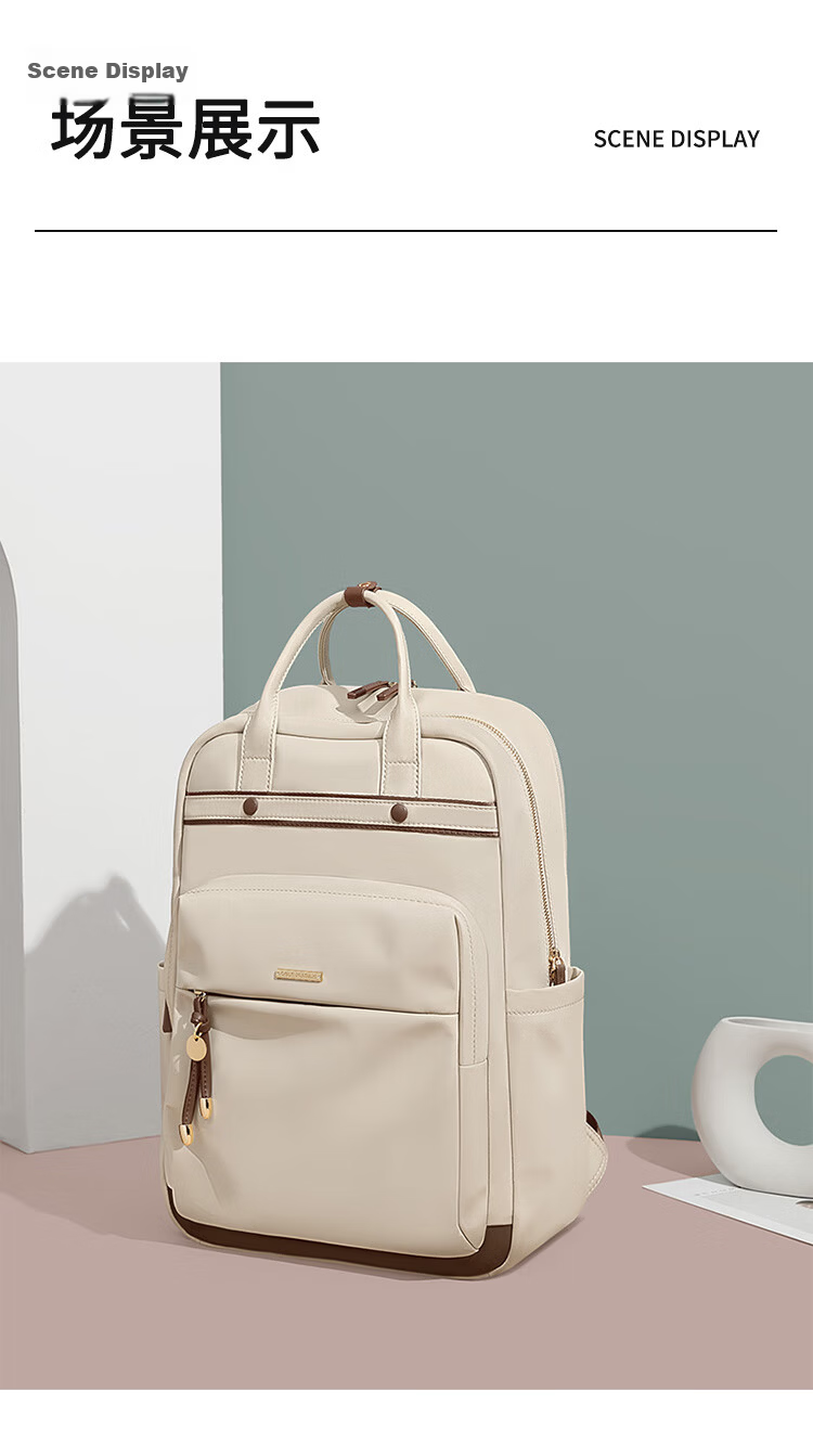 GOLF Women's Backpack 15-inch Laptop Bag Apple Huawei Business Travel College School Bag 38