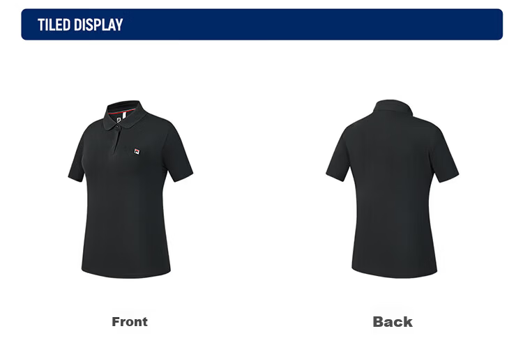 FILA Official Women's Knitted Short Sleeve Polo Shirt 2026 Summer Tennis Sports Quick-Dry Top 47