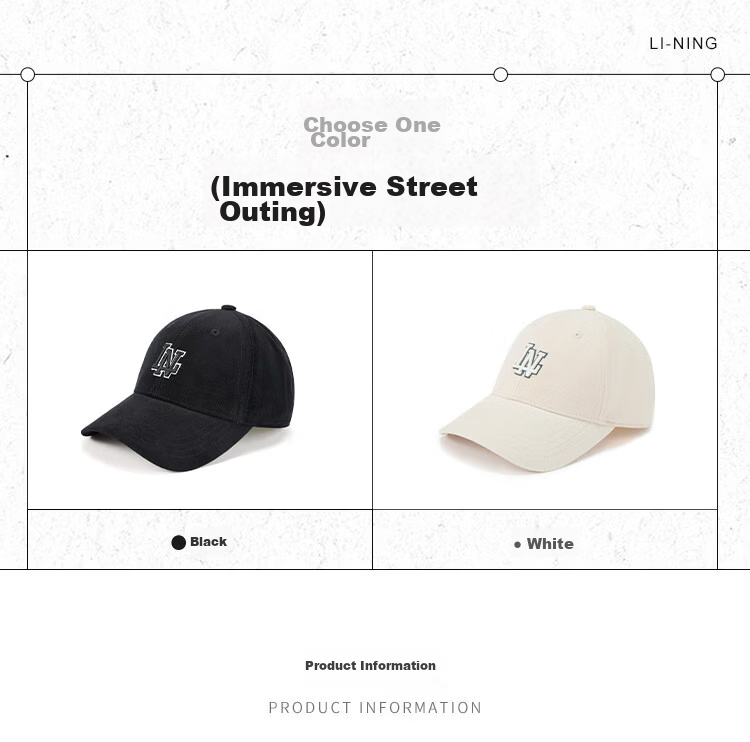 LI-NING Oversized Baseball Cap Duckbill Hat Unisex Sun Protection Summer Sports Running Sunshade Hat 15