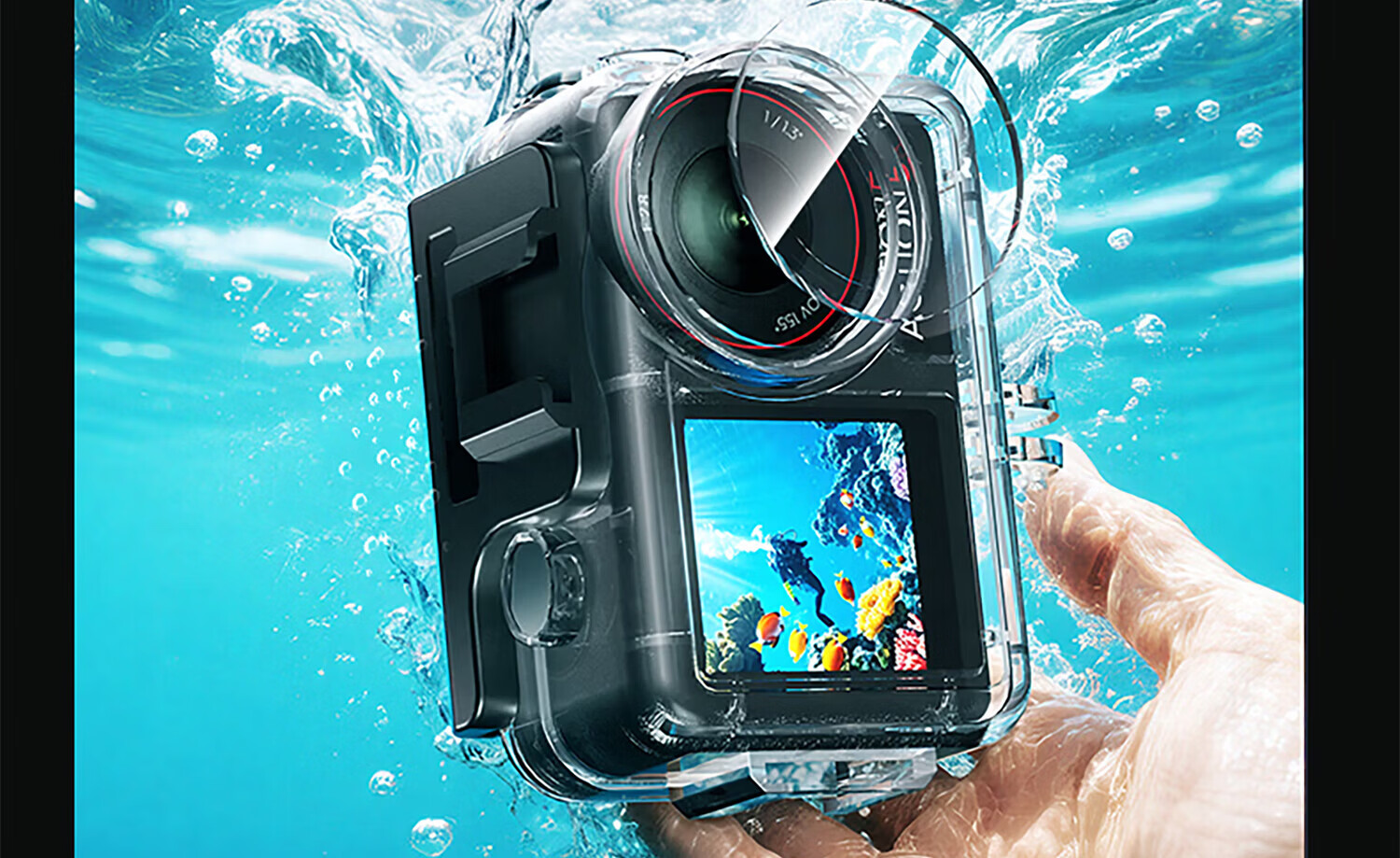 Shili Fan Waterproof Case for DJI Action 5 Pro Diving Case Action 4 Diving Accessories Kit High Transparency Protective Cover Sports Camera Accessories 17