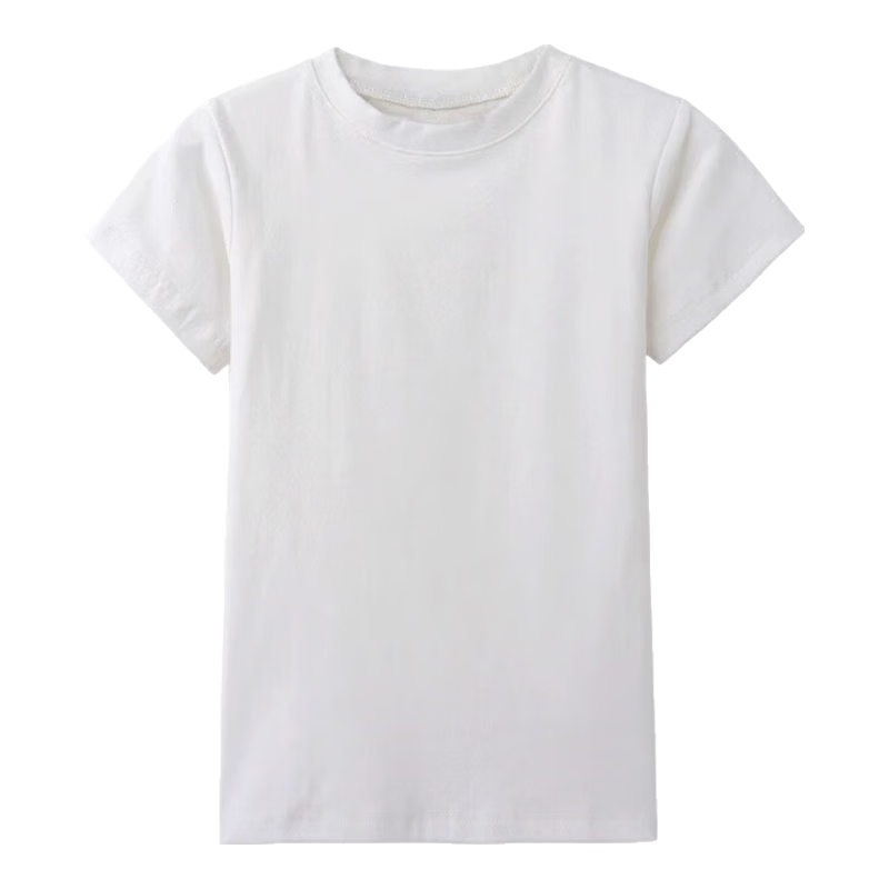 TUCANO Short-Sleeve Regular Shoulder T-Shirt for Women, 2025 Summer New Style Round Neck Solid Color Cotton Versatile Slim-Fit Top, Black, S