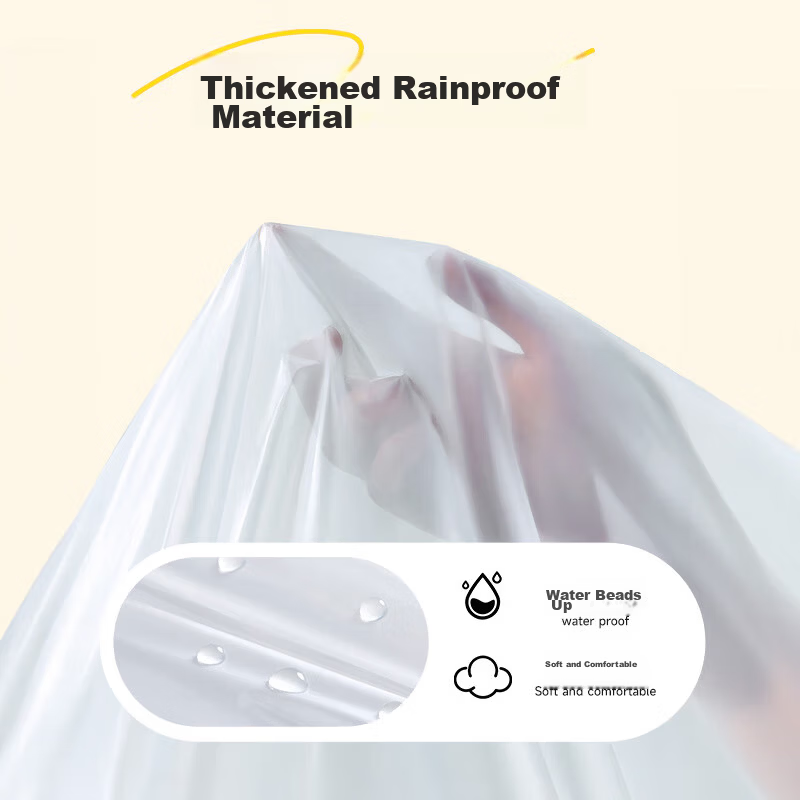 BWNK Disposable Thickened Portable Card Raincoat Long Anti-Storm Adult Outdoor Rain Poncho [5-Pack] Colorful Card Raincoat 3