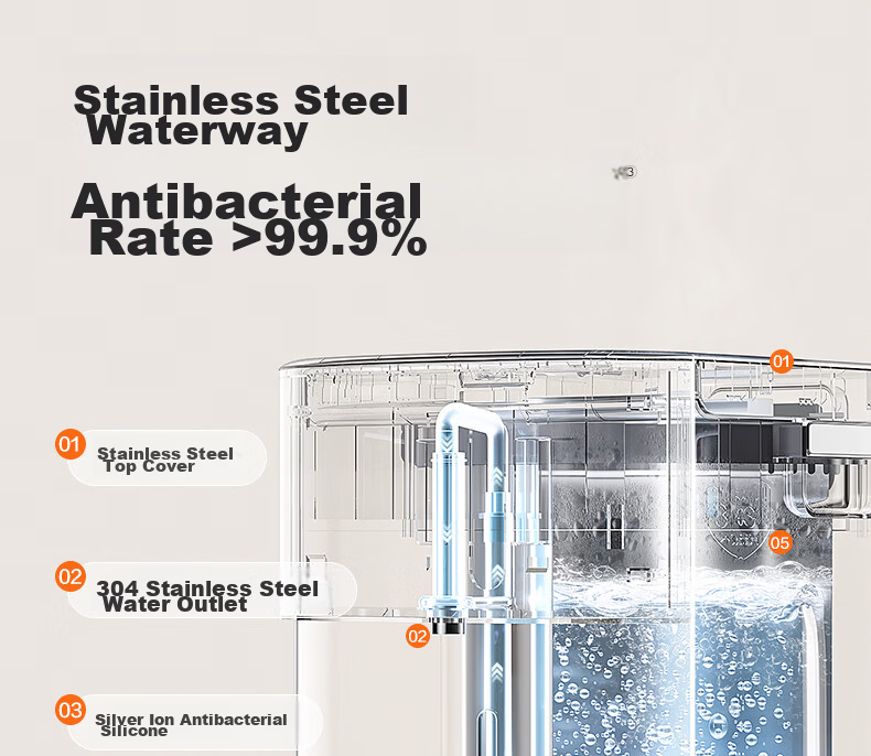 SUPOR MasterPro 5L Electric Hot Water Bottle Electric Kettle Health Pot 316L Tea Maker Water Tea Integrated Air-Cooled Water Dispenser SW-50T808-Y 14