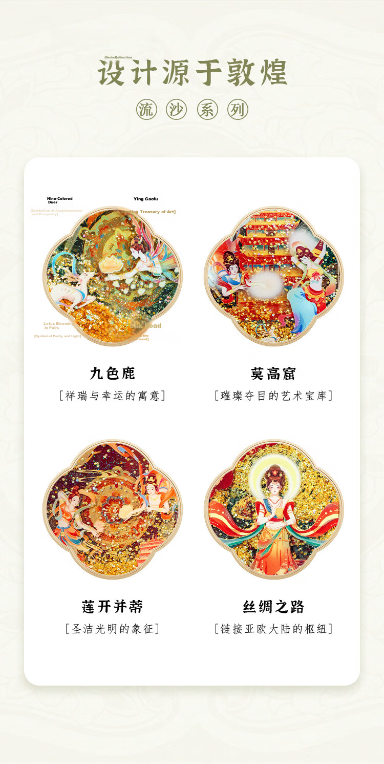 Xiao Diao Craftsman AR Forbidden City Winter Flowing Sand Refrigerator Magnet Nanjing Beijing Palace Museum Cultural Creative Shanghai Suzhou Xi'an Travel Souvenir Gift for Friends Teachers Students 3