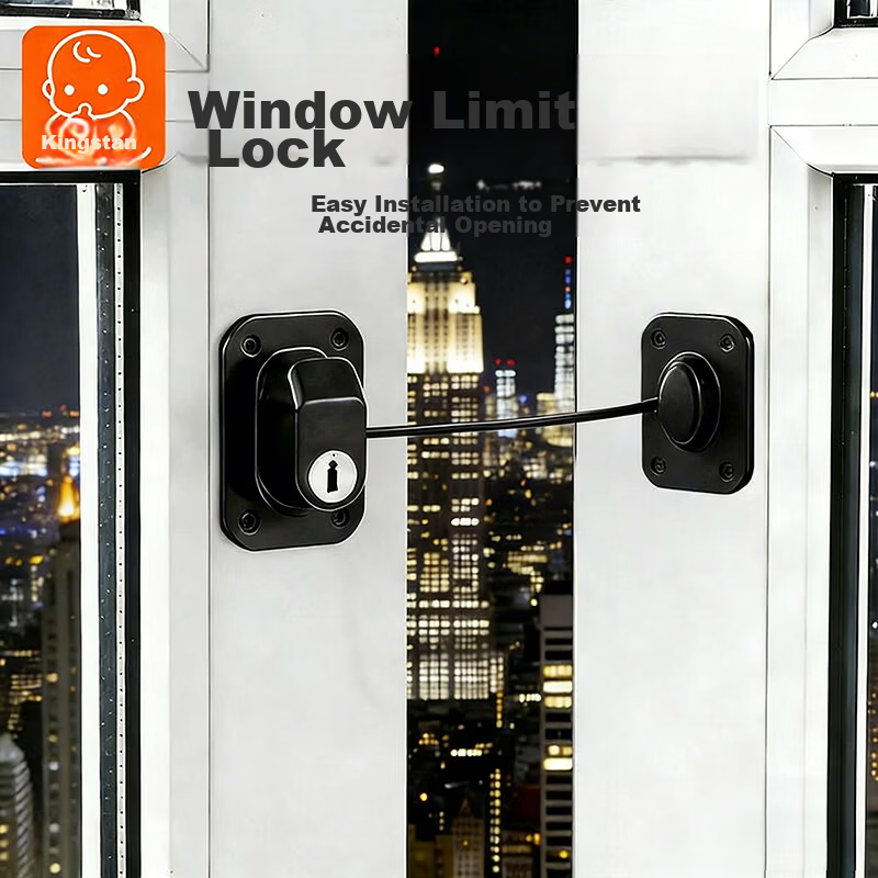 Kingstan Window Restrictor Child Safety Lock Window Latch Protective Sliding Casement Window Lock No Drilling Required