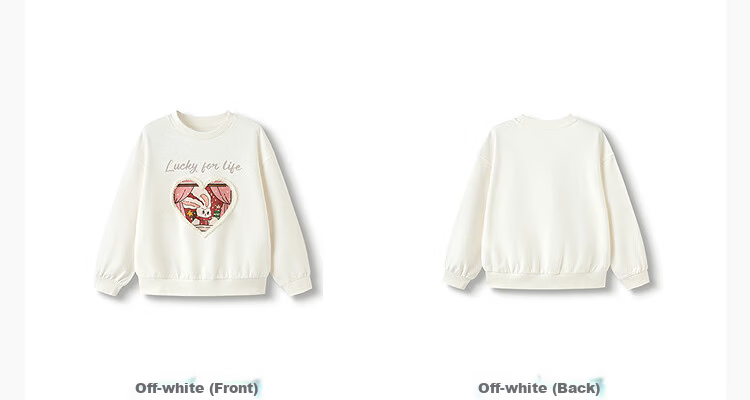 BALABALA Children's Clothing, Girls' Sweatshirt, Autumn T-Shirt for Older Kids, Sweet And Fashionable, 208325121002 14