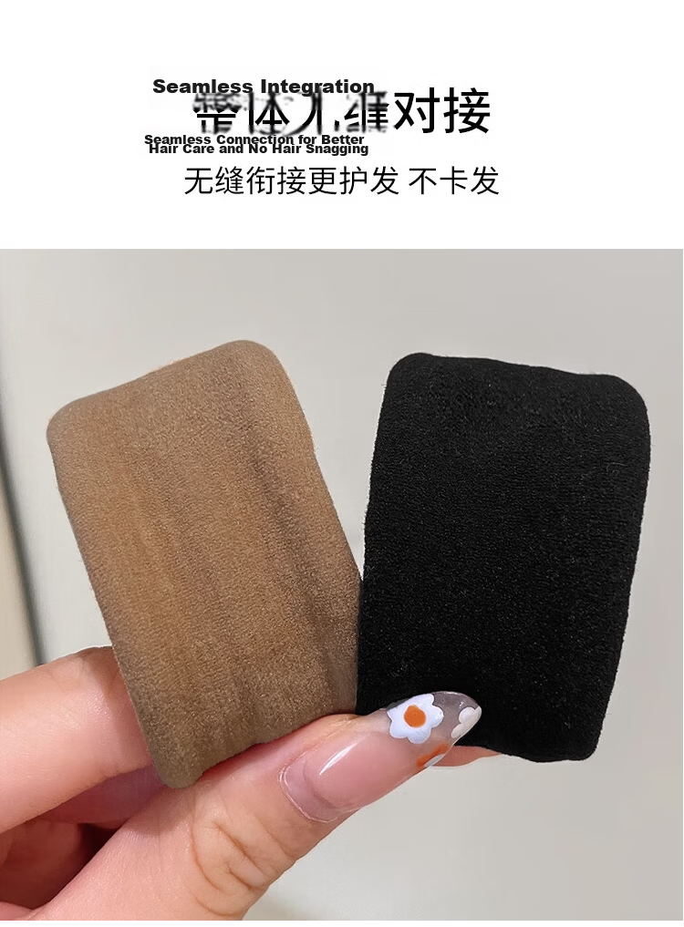 Yefili 10-Pack High Ponytail Hair Ties Wide Seamless Elastic Hair Bands for Women Students High Elastic Hair Accessories 9