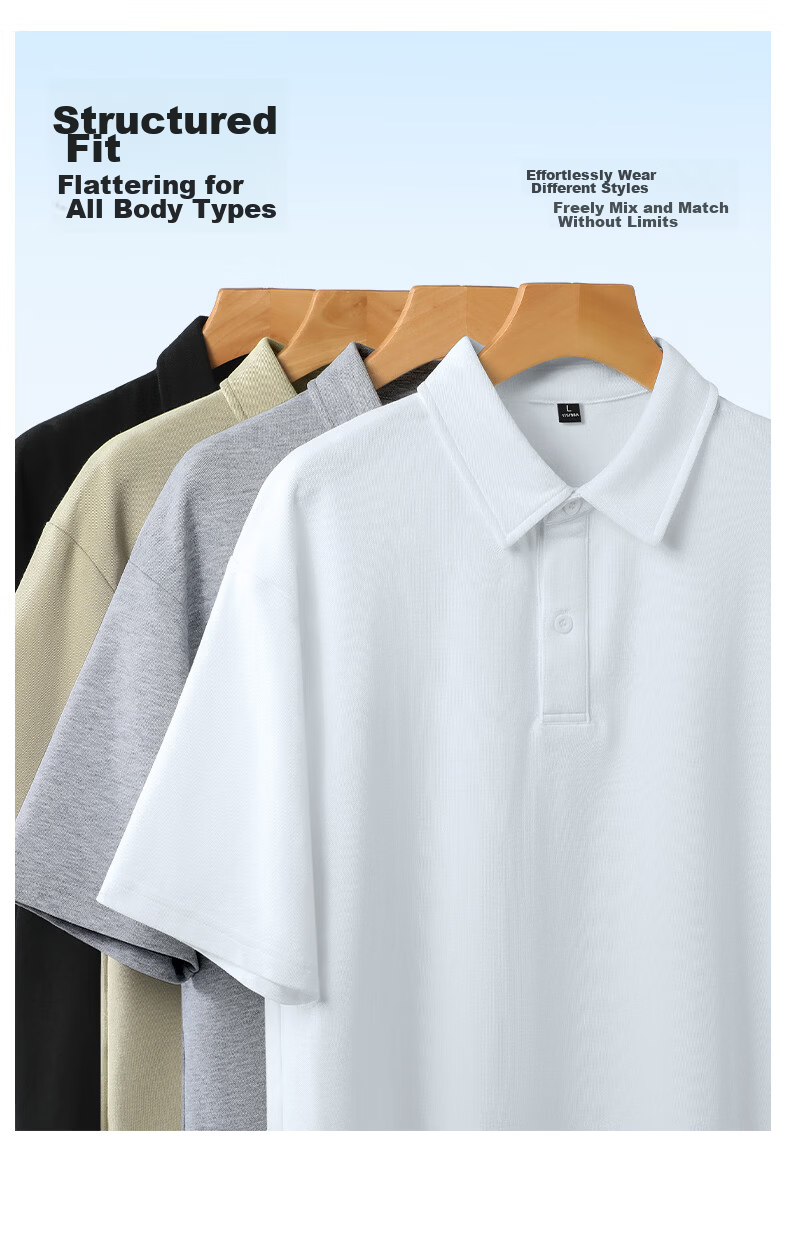 TonLion Summer Short Sleeve Polo Shirt New Trendy Brand Casual Wrinkle-Resistant Loose Breathable Student Fashion Half Sleeve Men 2