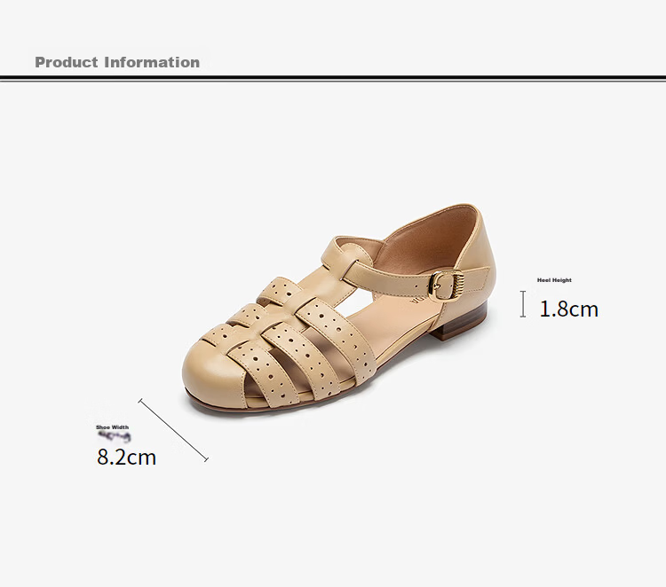 Le Saunda 2026 Summer New Genuine Leather Buckle Pig Cage Roman Strap Block Heel Sandals for Women 7M29901 8