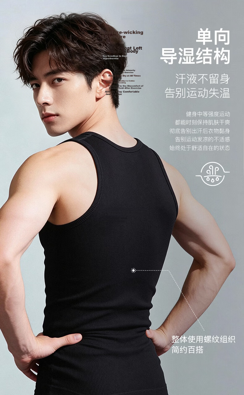 VICTORIATOURIST Men's Quick-Dry Fitness Tank Top Running Professional Sports Training Loose Breathable Sweat-Absorbing Sleeveless T-Shirt 5