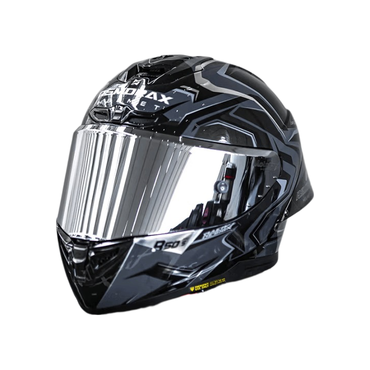 MOTORAX R50S PRO Motorcycle Helmet Unisex Floral Design Large Spoiler Full Face Four Seasons Phantom MC5 M