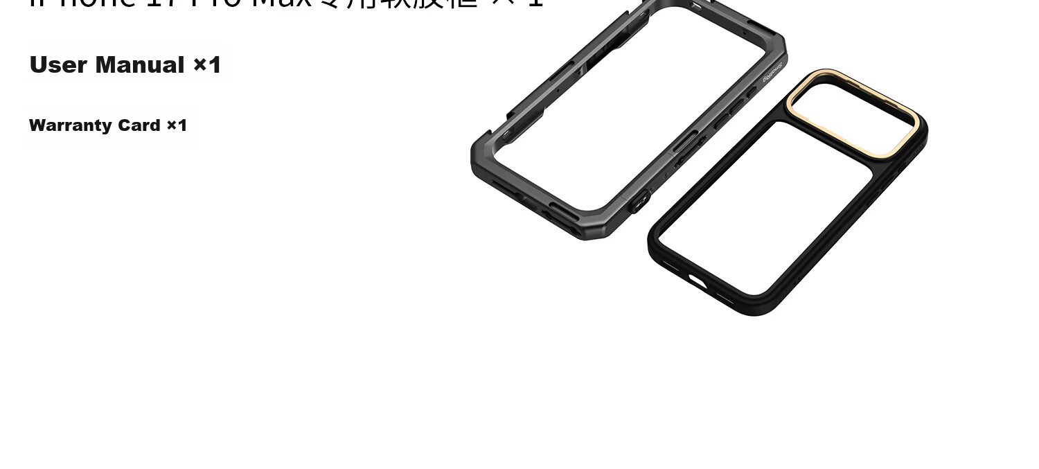 SmallRig 5542 Expansion Cage Mount Handle Bluetooth Remote for iPhone 17 Pro Max/17 Pro Series Photography Kit 23