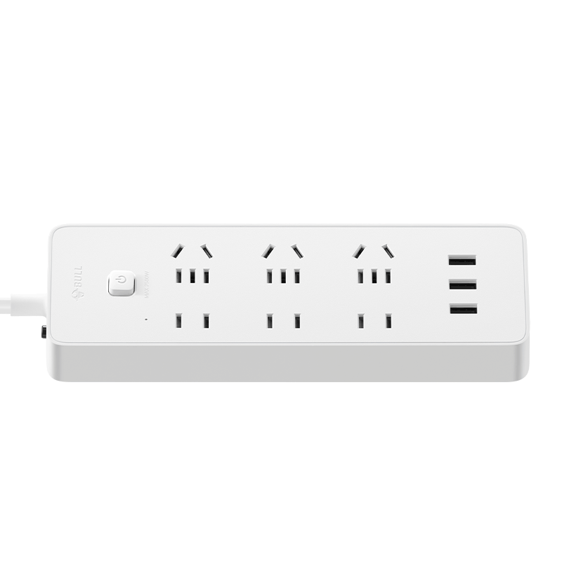 BULL USB Socket/power Strip/outlet Strip/extension Cord, 3 USB Ports, 6 Outlets, 1.8 Meters Long with Protective Cover, GN-B333U, Master Switch