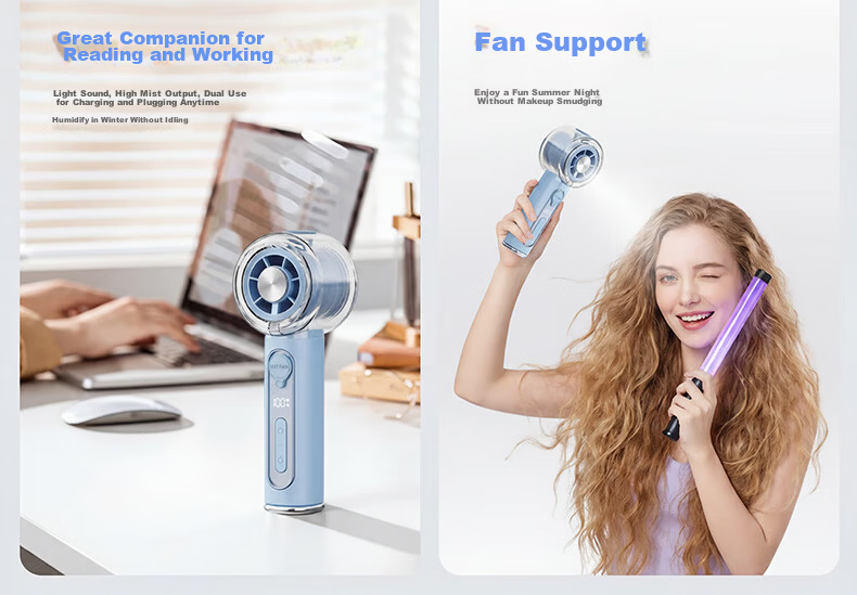 Youyang Mini Portable Handheld High-Speed Energy-Saving Turbo Rechargeable Outdoor Fan 8