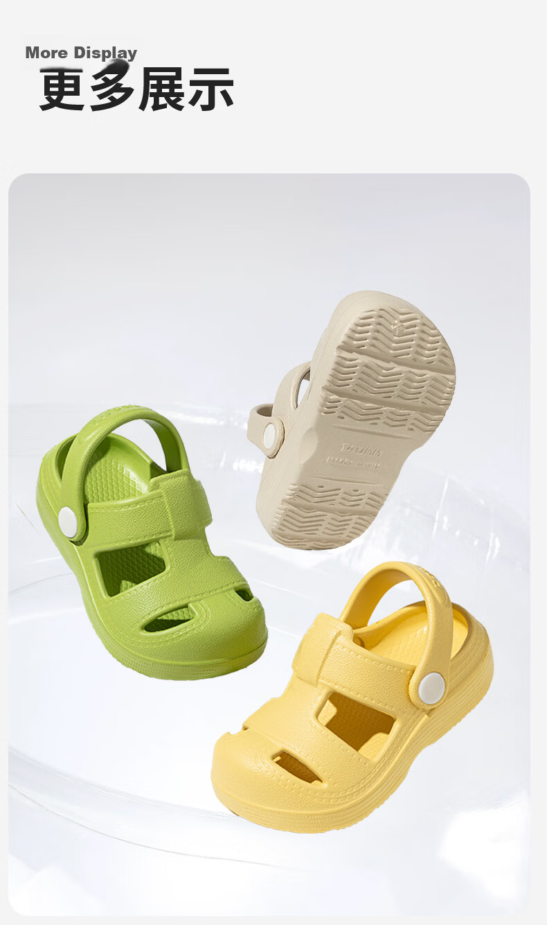 Pig Daddy Kids Slippers Boys Girls Summer Clogs Infant Home Outdoor Non-Slip Baby Green Size 17 14