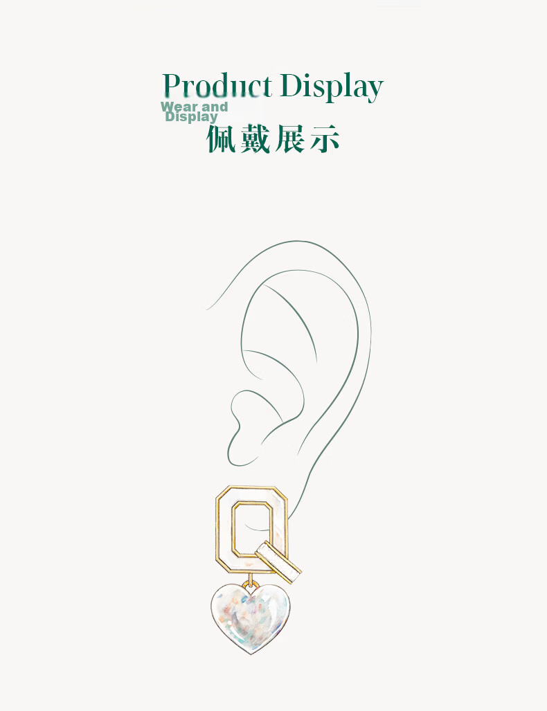 LOLA ROSE Q Series Earrings Black Onyx Birthday Festival Qixi Valentine's Day Gift for Girlfriend 12