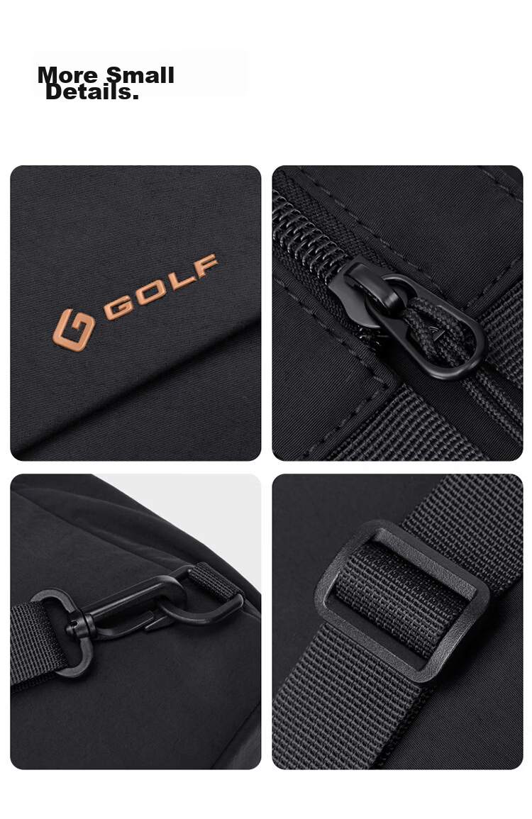 GOLF Lightweight Crossbody Bag Unisex Casual Sports Chest Bag Outdoor Cycling iPad Shoulder Bag Multifunctional Small Backpack 33