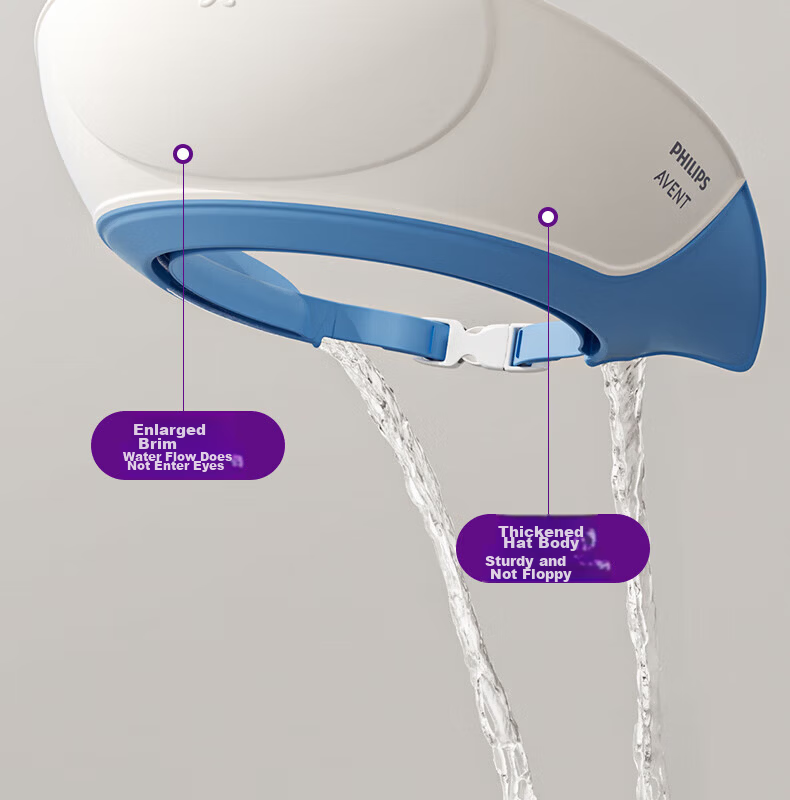 AVENT Kids Shampoo Shield Baby Bath Ear Protection Wash Hair Cap 9