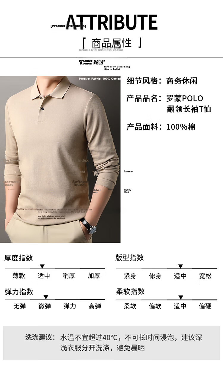 ROMON 100% Cotton Short Sleeve Men's Classic Business Polo Shirt Casual Solid Color Base Layer Gray XL 5