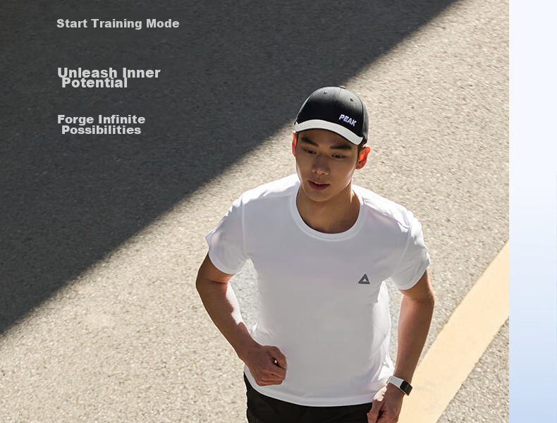 Peak Quick-Dry Men's Sports Set Summer Running Casual Breathable Badminton Two-Piece Short Sleeve and Shorts DF152007 5