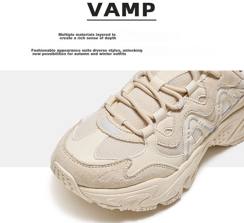CAMEL Women's Retro Casual Thick-Soled Platform Dad Sneakers X25CX4L4035 Black/Silver White Size 38 63
