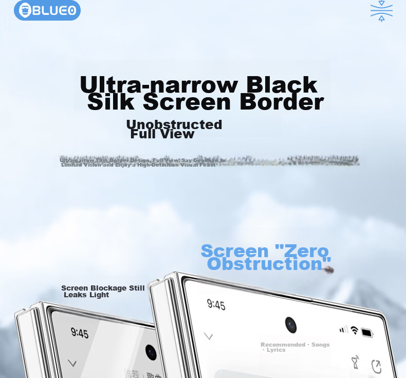 BLUEO Original Clear+ New Space Capsule Screen Protector for Samsung ZFold8 Ultra/ZFold7 w25/w26 Tempered Glass Anti-Fingerprint HD Drop-Resistant Printed Film 10