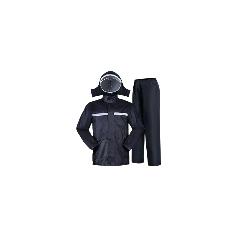Qingxiao Raincoat Set Spring Yafang Double Layer 3XL Anti-Rainstorm Electric Bike Delivery Rider Two-Piece Reflective Unisex