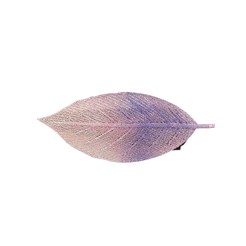 CHIMERA Leaf Embroidered Handmade Hair Clip Barrette Side Bang Hairpin Hair Accessory for Women Qixi Festival Gift