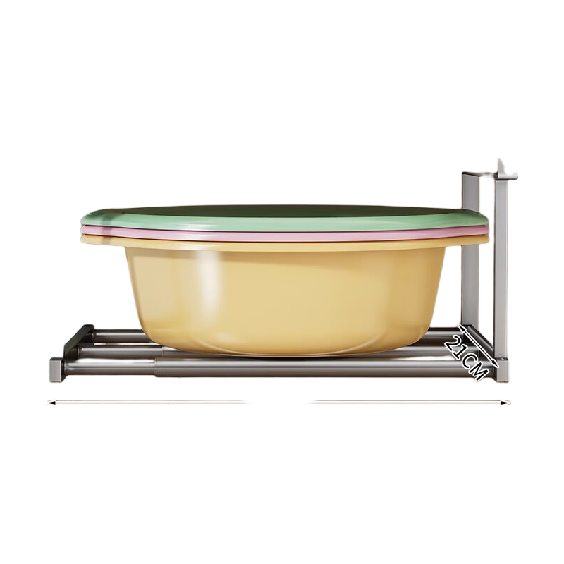 MUYA Bathroom Sink Storage Rack Under Cabinet Shelf Basin Organizer Bathroom Storage Rack Multi-Functional Organizer