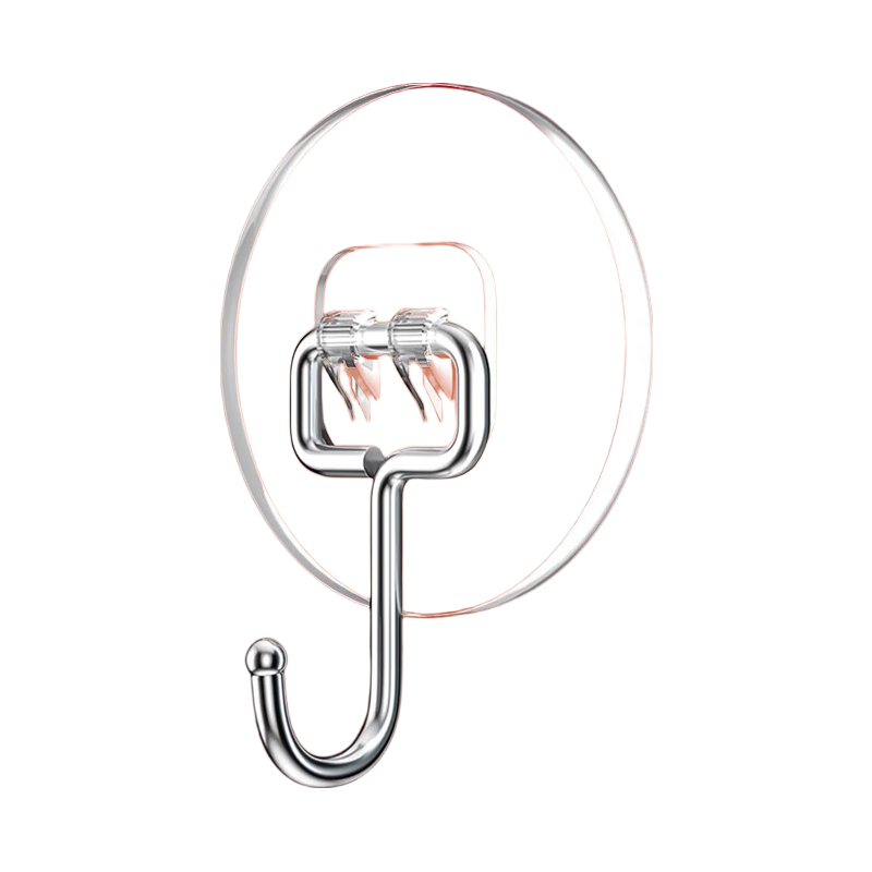 Baizi Adhesive Hooks, No Drilling Required, Kitchen And Bathroom Door Hooks, Heavy-Duty, Strong Adhesive, 10-Pack, Super Strong Sticky Hooks for Bathroom Lanterns