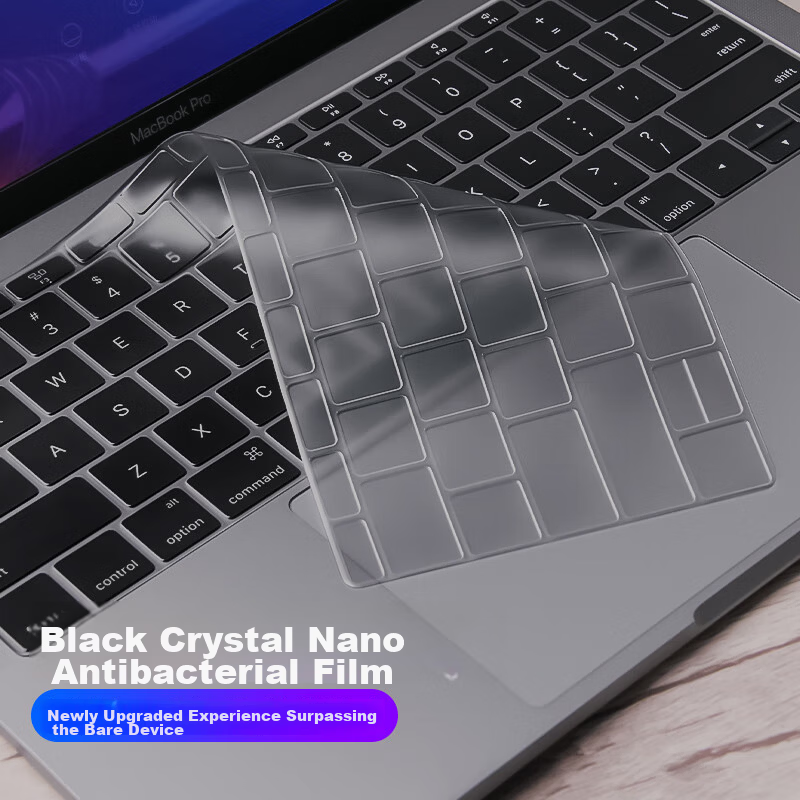 DiYi Workshop Ultra-Thin Black Crystal Nano Keyboard Cover for MacBook 13 Neo Dustproof Protective Film