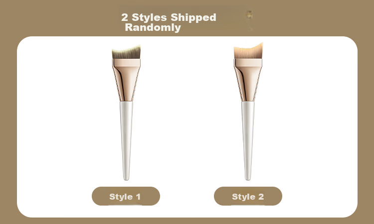 Meifuyu 191 Foundation Brush, Thin Flat Head, Seamless Mask Brush, Soft Bristles, Dual-Use Makeup Brush, Mud Mask Application Brush, MF8939 1
