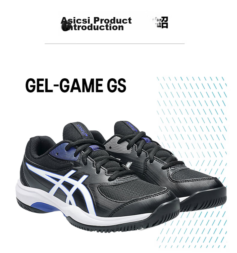 ASICS Kids Tennis Shoes GAME GS Youth Boys Girls Durable Sports Shoes 1044A083-400 Blue Green Size 35 22